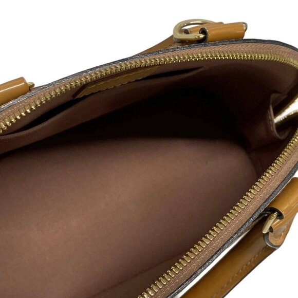 LOUIS VUITTON Alma BB Rose Velours Monogram Vernis Handbag 788-080825 - Picture 11 of 14